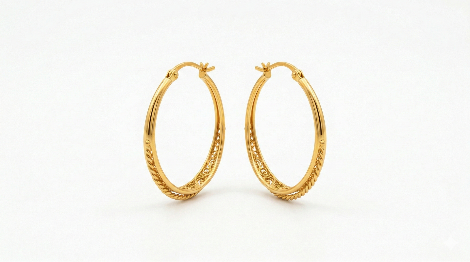 Elegant Gold Hoop Earrings