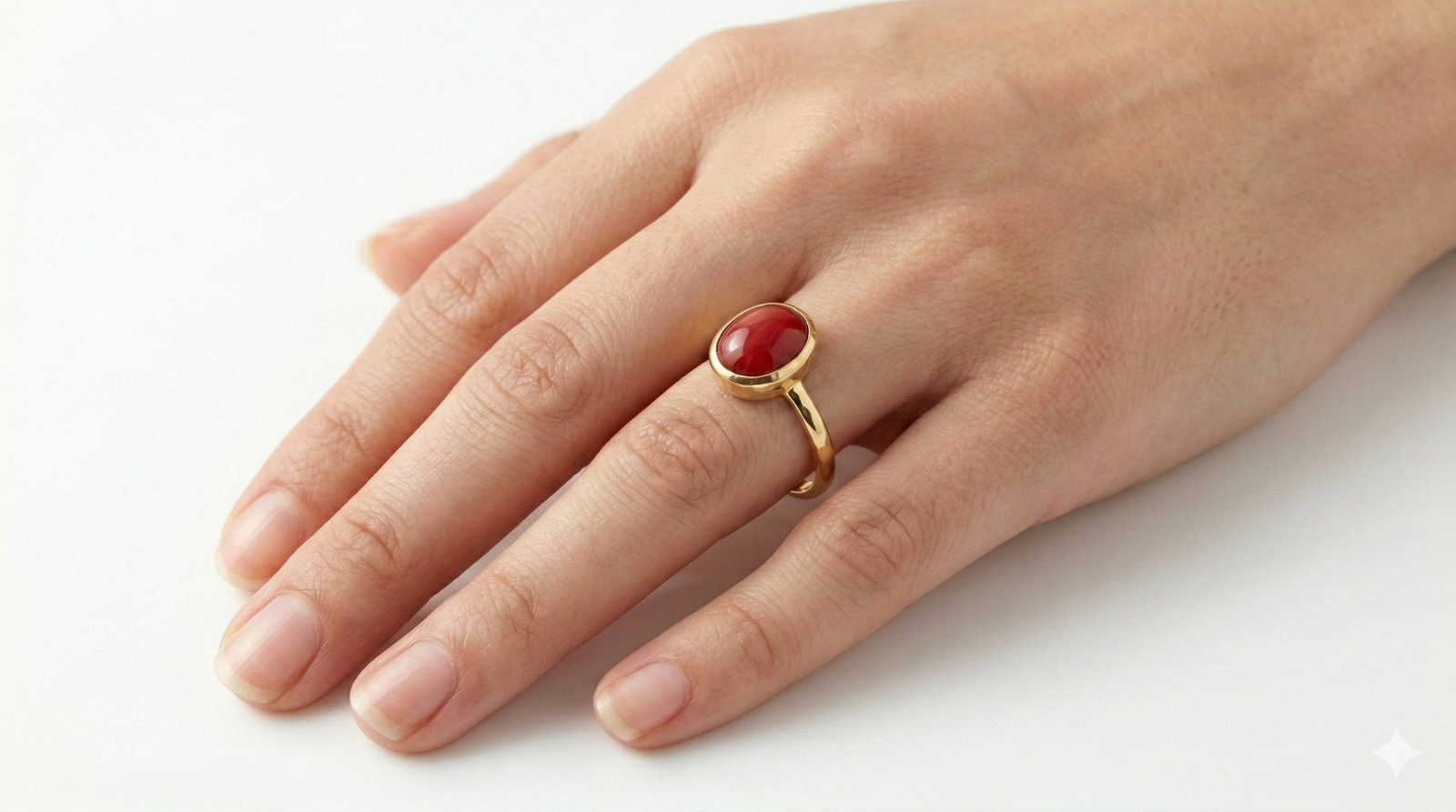 Coral Stone Ring